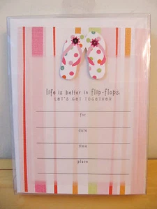 NEW Hallmark Girls Ladies Party 8 Personalized Invitations Kit - Picture 1 of 4