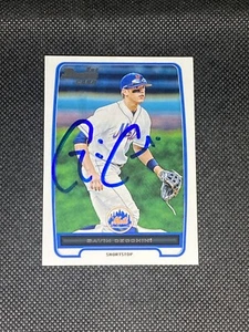 Gavin Cecchini New York Mets 2012 Bowman 1st Signed Auto Card #BDPP17 ~ COA - Picture 1 of 3