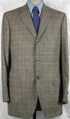 NICE_NWT_$299O ISAIA HANDMADE_WOOL_CASHMERE_MID_TAUPE_GP_SPT-COAT 44R 11837 - Image 1 of 4