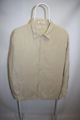 Stone Island Vintage 1995 Marina Beige 100% Cotton Button Shirt Men's Size L - Image 1 of 4