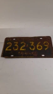 Michigan MI License Plate Trailer Tag 1964 232-369 - Picture 1 of 2