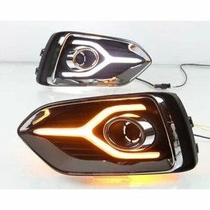 1 Paar LED Tagfahrlicht Nebelscheinwerfer DRL Blinkleuchte für Hyundai Accent 2017-2022 - Bild 1 von 10