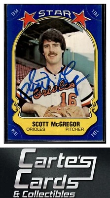 Scott McGregor 1981 Fleer Star Stickers #10 Orioles TTM/IP Signed Autographed - Image 1 of 2