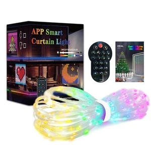 Smart Curtain Lights, 400 LED USB Vorhang Lichterkette mit App Fernbedienung, - Bild 1 von 11