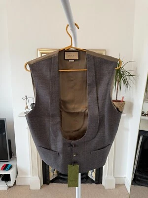 Gucci Vintage Check Formal Vest - Image 1 of 4