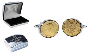 Gemelos 3p y monedas Thrupenny pre decimales pulidas + estuche cromado X2N9969-3P - Imagen 1 de 8
