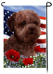 Patriotische Blumen Garten Flagge - braun Lagotto Romagnolo - Bild 1 von 1