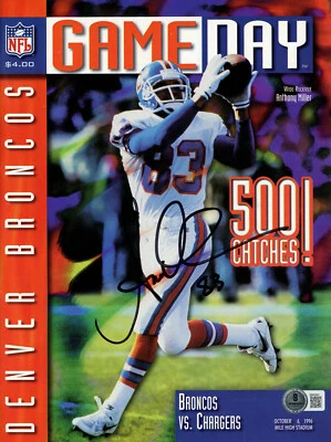 Revista firmada por Anthony Miller de los Broncos 10/6/96 Gameday Beckett 45488 Foto 1 de 2