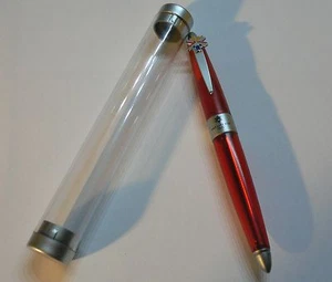 2002 WINTER OLYMPICS Salt Lake City Utah USA Souvenir RED Pen in Case VERY NICE - Picture 1 of 8