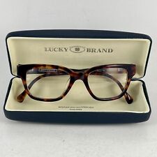 Lucky Brand Glasses Frames Tortoise With Brown Hard Case Preowned