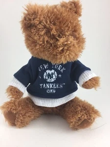 NEW YORK YANKEES BROWN BEAR STUFFED ANIMAL WITH JERSEY 7" - Picture 1 of 5