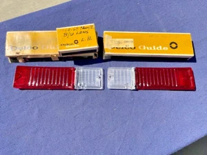 1968 1969 Chevy II / Nova NOS Backup Tail Light Lamp Lens Pair Set - Picture 1 of 16