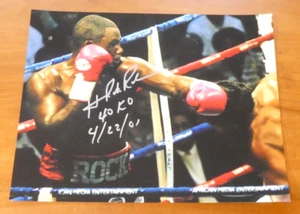 Foto autógrafa firmada a mano campeón de boxeo de peso pesado Hasim Rahman 11x14 - Imagen 1 de 2