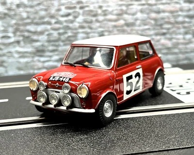 SCALEXTRIC - SUPERSLOT 1/32 Mini Cooper S Rally Timo Mäkinen #52 Digital 132 + Licht + Ready To Race