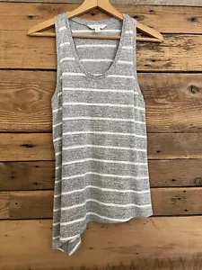 Canotta in maglia asimmetrica Market & Spruce, taglia media grigio bianco a righe - Foto 1 di 4