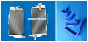 Blue Aluminum Radiator + Hose For 2005-2007 Honda CR250 CR250R 2005 2006 2007 - Picture 1 of 12