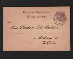 Tarjeta estacionaria Metzar OPC 1885 Alemania - Imagen 1 de 2