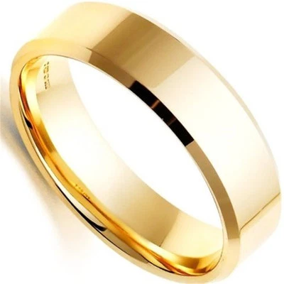 Men's Fashion Ring Charm Stainless Steel Black/Gold/Silver 8mm Width Sz 6-12 - Image 1 of 4