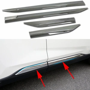 Chrome Door Side Body Molding Trim Cover For Toyota RAV4 2019-2024 Accessories - Picture 1 of 7