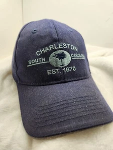 Charleston S.C. Navy Baseball Cap/ Trucker Hat Adjustable - Picture 1 of 2