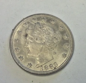 1883 LIBERTY V NICKEL NO CENTS BU (2685) - Picture 1 of 2