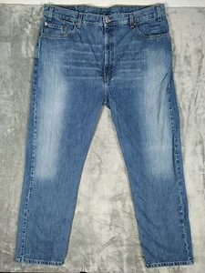 Levis 505 Jeans Herren 42x32 Regular Fit Straight Leg Blau Med Wash Vintage 90s - Bild 1 von 13
