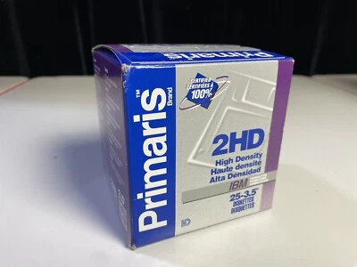 Primaris 3.5" 2HD disquetes de alta densidade formatados IBM - pacote com 25 discos - lacrado - Imagem 1 de 4