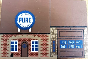 The Cat's Meow Village Series X Pure Gas Station Collectors 1992 FREE SHIPPING - Picture 1 of 2