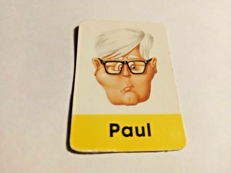 GIOCO SOCIETA' INDOVINA CHI? MB GIOCHI PEZZI DI RICAMBIO CARTA PERSONAGGIO PAUL - Immagine 1 di 1