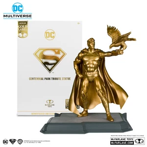 McFarlane Toys DC 2024 SDCC Gold Superman Centennial Park Tribute Exclusive - Picture 1 of 2