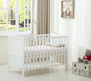 MCC® Wooden Baby Cot Bed "Orlando" & Aloe Vera Water repellent Mattress - Picture 1 of 7