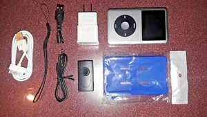 2TB 2000GB SD SUPER IPOD CLASSIC GRAY ROCKBOX 6TH GEN! LG SUPERBATTERY!+BONUS! - Picture 1 of 10