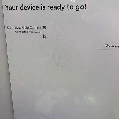 Bose QuietComfort 35 Wireless Headphones - Silver Working Free Shipping H10 Used - Image 1 of 4