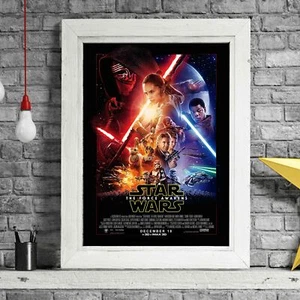 STARS WARS 7 VII - Movie Poster Picture Print Sizes A5 to A0 **FREE DELIVERY** - Photo 1 sur 14