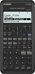 Casio FC-100V-2 Calculadora Financiera, 16,2 x 7,7 x 1,4 cm, Negro - Imagen 1 de 2