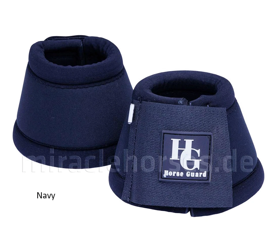 Horse Guard Hufglocken Soft Neo navyblau braun Gr. L, XXL
