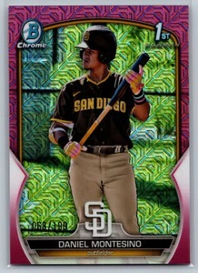 2023 Bowman #BP-114 Daniel Montesino Fuchsia 1st Mojo /199 San Diego Padres - Picture 1 of 2