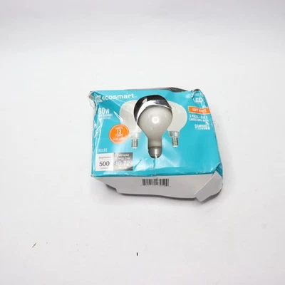 (3-Pk) EcoSmart LED Filament Light Bulb Dimmable Soft White G16.5 60W Eqv - Image 1 of 4