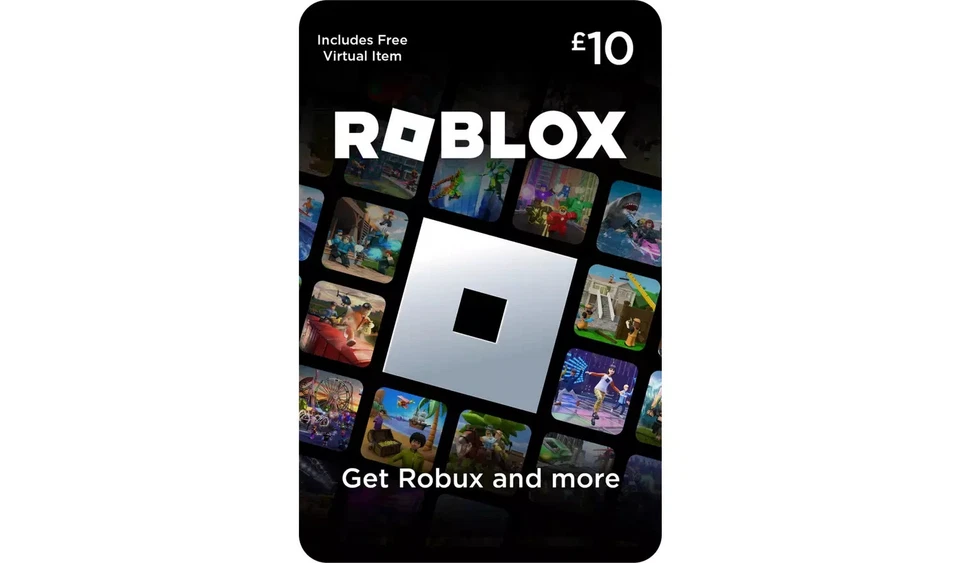 Código electrónico de tarjeta de regalo Roblox Robux Code £10 - Imagen 1 de 1
