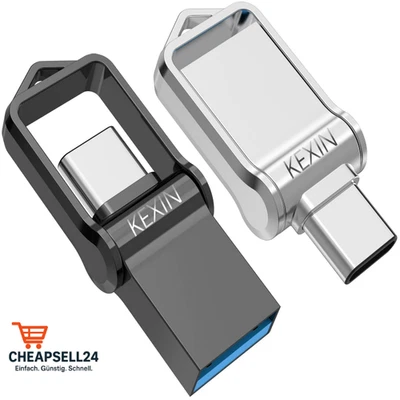 KEXIN USB Stick 128GB 2er Pack USB C Stick 128GB Dual Speicherstick USB 3.0 O...