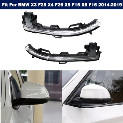 Luces intermitentes del espejo retrovisor para BMW X3 F25 X4 F26 X5 F15 X6 F16 2014-2019 Foto 1 de 4