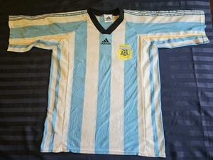 ¡Raro! Camiseta de fútbol vintage años 90 Adidas AFA Team Argentina azul para hombre talla XL - Imagen 1 de 11
