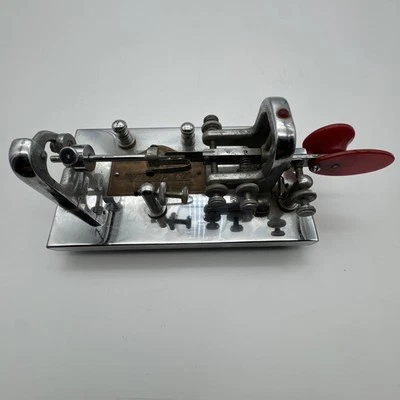 VIBROPLEX BUG "Original" | Telegraph Morse Code | Patent No. 204707 | 1958 - Image 1 of 4