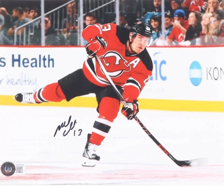 Mike Cammalleri #13 New Jersey Devils Signed Autographed Action 8x10 Beckett Foto 1 de 1