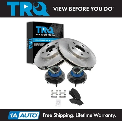Kit de pastillas de freno delanteras y rotor TRQ para Buick Chevrolet Oldsmobile Pontiac Foto 1 de 4