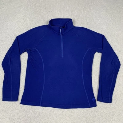 Pullover polar Mountain Hardwear 1/4 cremallera para mujer L empaquetable azul ligero Foto 1 de 4