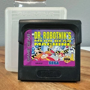 Dr Robotniks Mean Bean Machine Sega Game Gear Game Cartridge w Case Tested - Picture 1 of 4