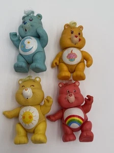 Vintage 1983 Kenner 3" Care Bears - Poseable Toys Set Of 4 - Picture 1 of 4