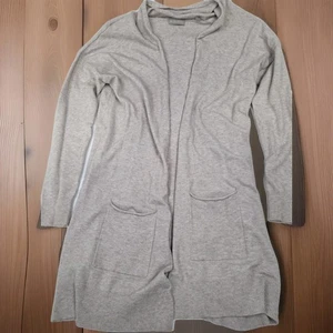 Evolution By Cyrus offene Strickjacke meliert grau beige mittel leichter Pullover  - Bild 1 von 6