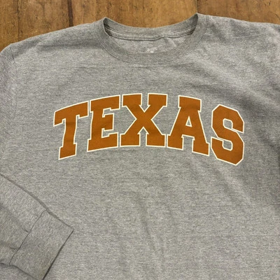 Texas Longhorns  Auth. " We Are Texas"  Long Sleeve Gray T-Shirt 2X - Image 1 of 4